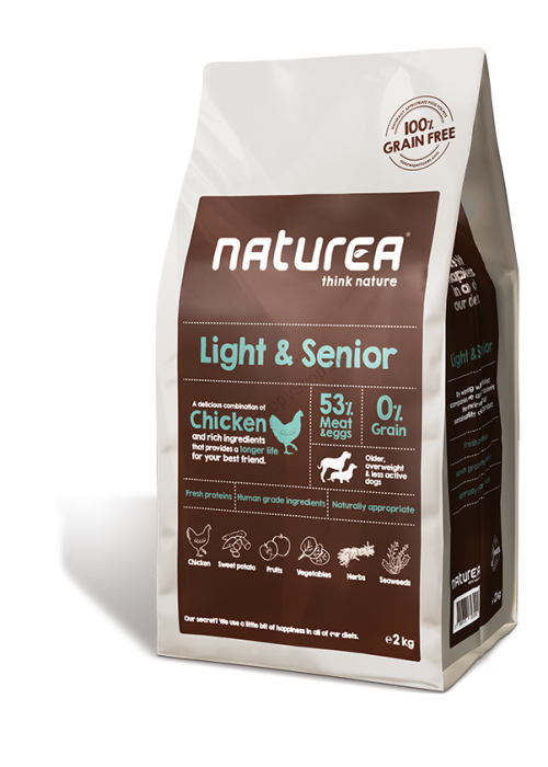 Krmivo pre psov Naturea Light & Senior 2 kg