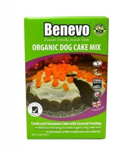 Benevo Koláč pre psy Organic Dog Cake Mix 140 g