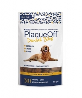 Odmeny ProDen PlaqueOff Dental Bites pre stredne veľké a veľké psy 150 g