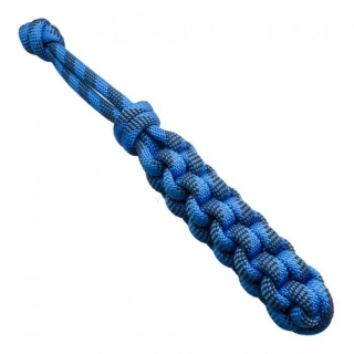 Pešek pre psa - lano, hranatý, modrý 6 x 29 cm / 14 mm